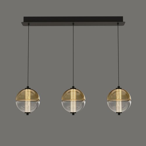 Подвесной светильник DeLight Collection MD24022079 MD24022079-3B black/amber Подвесной светильник DeLight Collection MD24022079 MD24022079-3B black/amber