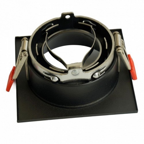 Светильник встраиваемый Feron DL3112 потолочный MR16 G5.3  черный + черный хром 51408