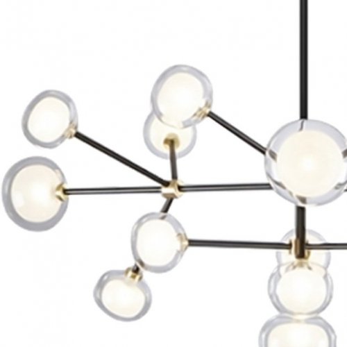 Подвесная люстра DeLight Collection Nabila 10101P/10 black/gold