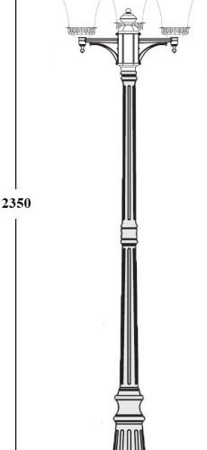 Наземный фонарь Oasis Light ELBA 86409B/01 Bl Наземный фонарь Oasis Light ELBA 86409B/01 Bl