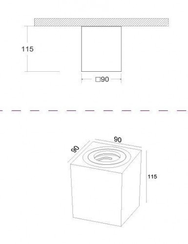 Потолочный светильник Maytoni Alfa C017CL-01W