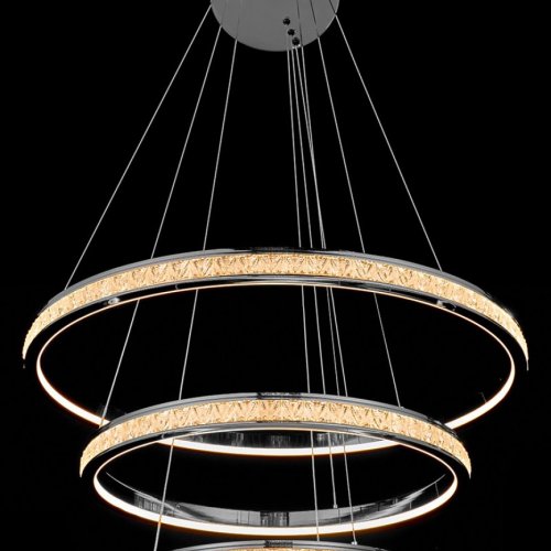 Подвесная люстра Aida LE7707/800-3K Black Chrome