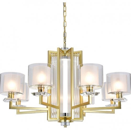 Подвесная люстра Newport ALEXANDRA 4408+1/C mat.gold