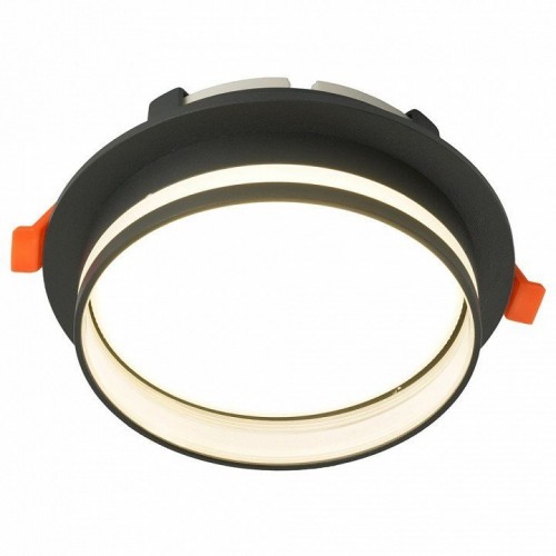 Светильник встраиваемый Feron DL702 LUNA потолочный GX70 черный круг 51098