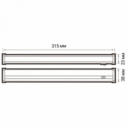 Накладной светильник Jazzway  PLED T5i PL  300 4W  FR 6500K