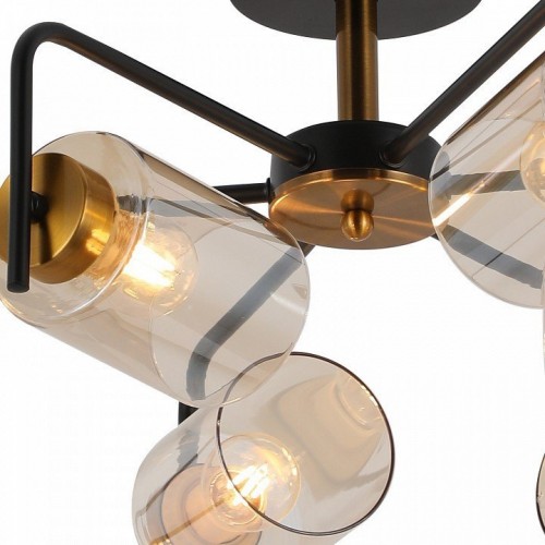 Потолочная люстра Illumico IL8248-6COU-79 BK GD Потолочная люстра Illumico IL8248-6COU-79 BK GD