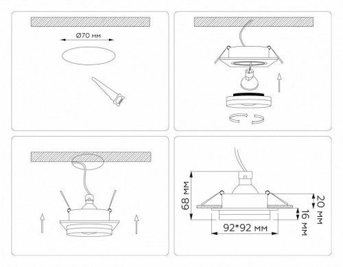 Точечный светильник Ambrella light Techno Spot TN30709