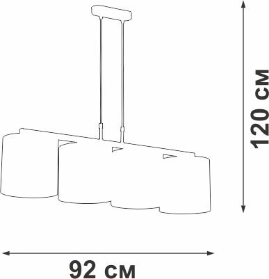 Подвесной светильник Vitaluce V2881-1/4S