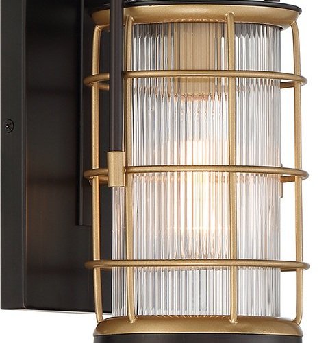 Настенный светильник уличный Eurofase Rivamar QN-RIVAMAR-S-BLK-GD