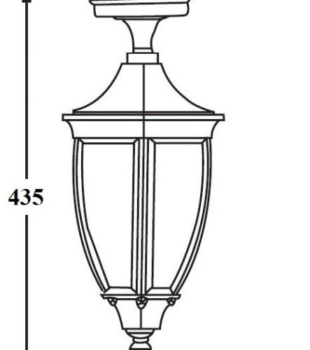 Потолочный светильник уличный Oasis Light COVENTRY 91505A Bl