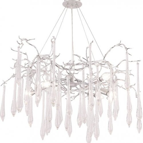 Подвесная люстра Crystal Lux REINA SP8 D1000 SILVER PATINA