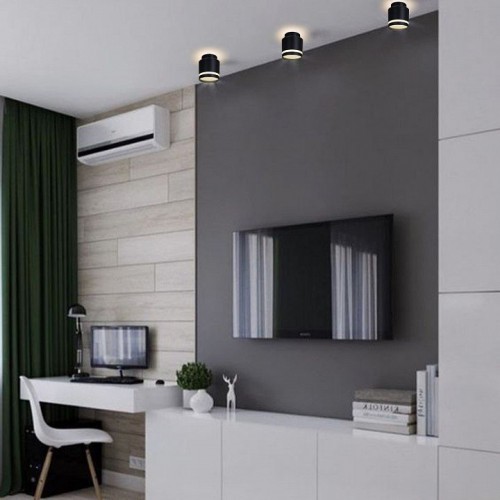 Накладной светильник Reluce Technical 53001 53001-9.5-001IL GX53+LED3W BK