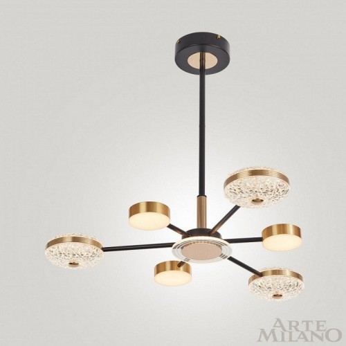 Потолочная люстра Arte Milano 272069/6 BK/GD