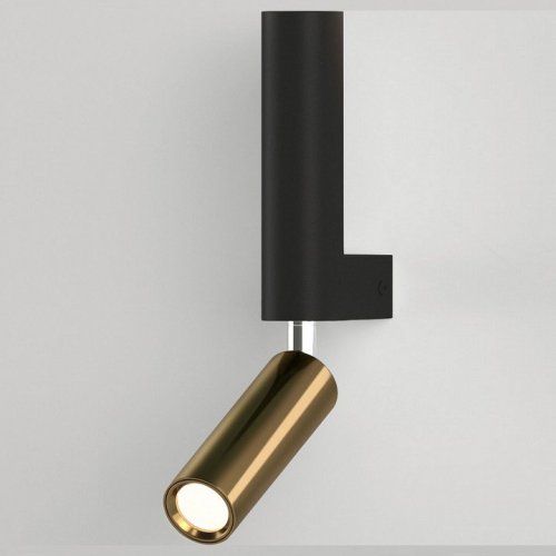 Светодиодный спот Eurosvet Pitch 40020/1 Led черный/латунь Светодиодный спот Eurosvet Pitch 40020/1 Led черный/латунь