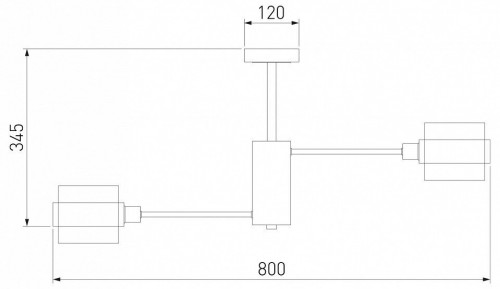 Потолочная люстра Eurosvet Arcada 70127/8 черный/дымчатый Потолочная люстра Eurosvet Arcada 70127/8 черный/дымчатый