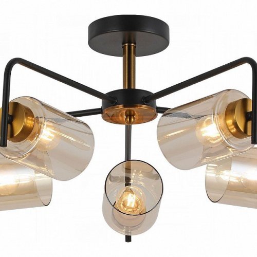 Потолочная люстра Illumico IL8248-5COU-79 BK GD