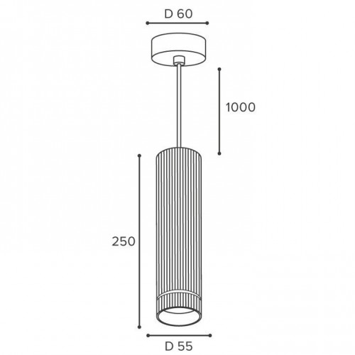 Подвесной светильник Wolta NIMB WSL-GU10/P18BG