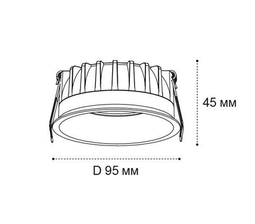 Встраиваемый светодиодный светильник Italline IT08-8032 white 4000K Встраиваемый светодиодный светильник Italline IT08-8032 white 4000K