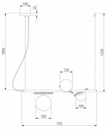 Подвесной светильник Eurosvet Salut a062095