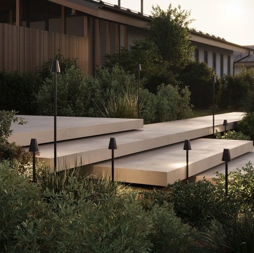 Грунтовый светильник Cane O504FL-L1B3K