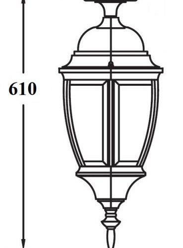 Потолочный светильник уличный Oasis Light ARSENAL L 91205LA Gb