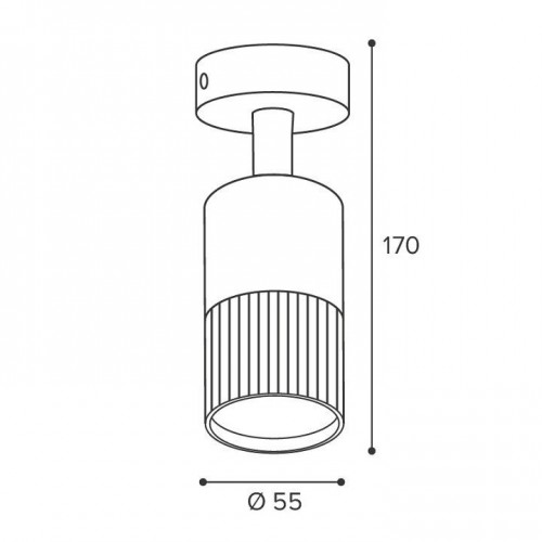 Накладной светильник Wolta DUO WSL-GU10/S18WG
