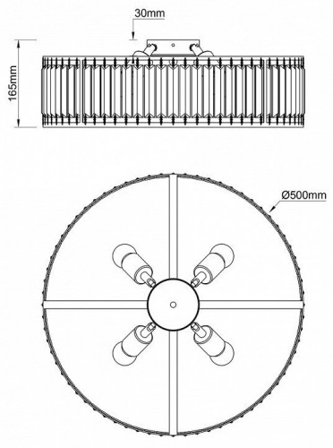 Потолочный светильник Escada Unona 2116/4