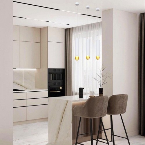 Подвесной светильник Reluce Technical 16007 16007-0.9-001LD 300mm GU10 WT+GD Подвесной светильник Reluce Technical 16007 16007-0.9-001LD 300mm GU10 WT+GD