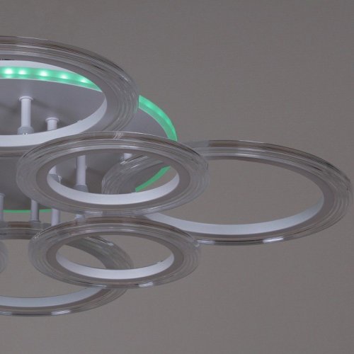 Потолочная светодиодная люстра Reluce 09812-3.3-4+4A WH (RGB) Потолочная светодиодная люстра Reluce 09812-3.3-4+4A WH (RGB)