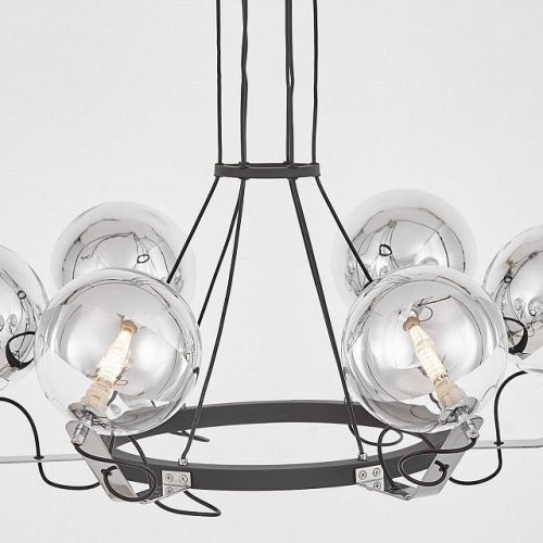Подвесная люстра Lumina Deco Marseo LDP 9110-6 BK+CHR Подвесная люстра Lumina Deco Marseo LDP 9110-6 BK+CHR