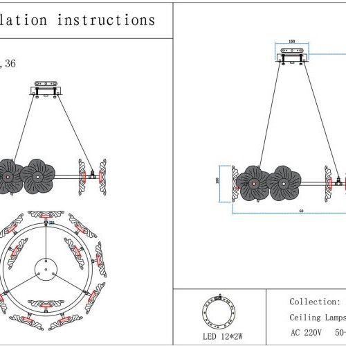 Подвесная люстра Грея 07601-60A,36 Подвесная люстра Грея 07601-60A,36