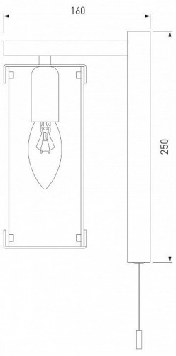Бра Eurosvet Aragon 60116/1 черный Бра Eurosvet Aragon 60116/1 черный