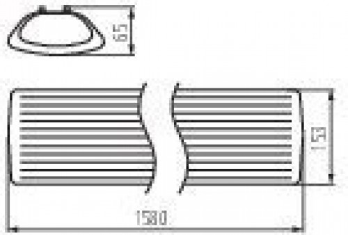Линейный светильник Kanlux MEBA 4LED 2X150 OP PS 26965