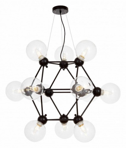 Подвесная люстра Lumina Deco Zodiak LDP 160N-12 BK+PR