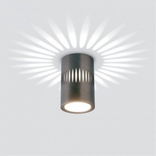 Потолочный светодиодный светильник Elektrostandard DLS026 7W 4200К графит a053601