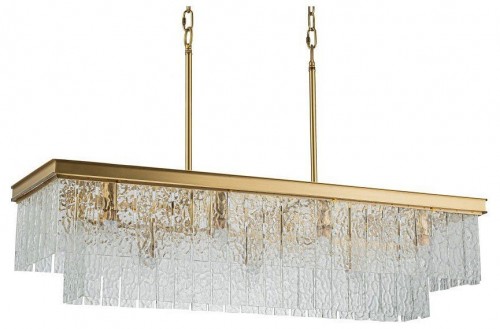 Подвесная люстра Belfast Harland 6308-10C BR CL Подвесная люстра Belfast Harland 6308-10C BR CL