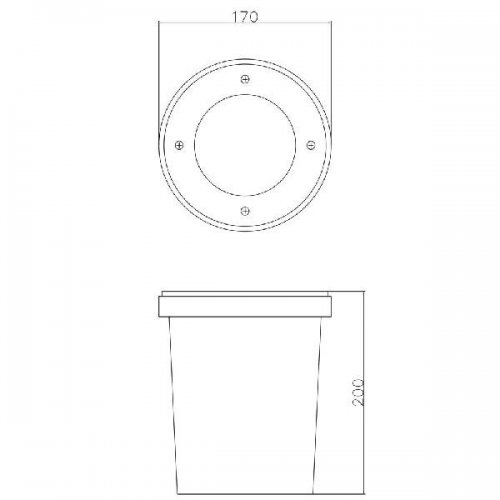 Уличный встраиваемый в дорогу Arte Lamp Piazza A6013IN-1SS
