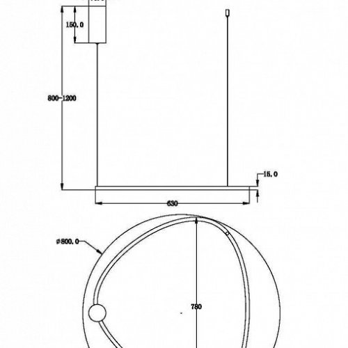 Подвесной светильник Maytoni Glint MOD072PL-L36B3K
