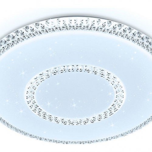 Потолочный светодиодный светильник Ambrella light Orbital Crystal FF98 Потолочный светодиодный светильник Ambrella light Orbital Crystal FF98