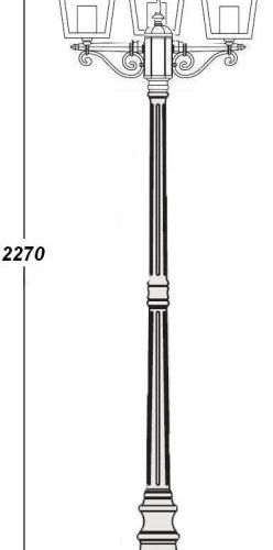 Наземный фонарь Oasis Light PRAGA 15909B Gb Наземный фонарь Oasis Light PRAGA 15909B Gb