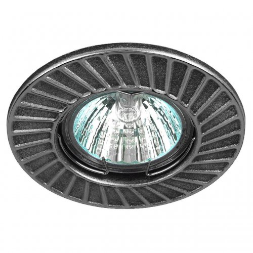 Встраиваемый светильник ЭРА Штампованный ST6 CH/BK