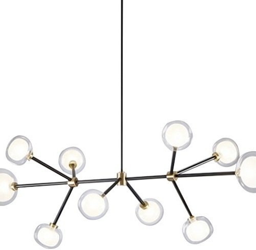 Подвесная люстра DeLight Collection Nabila 10101P/10 black/gold