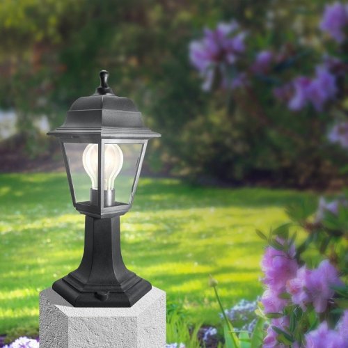 Наземный низкий светильник Эра  НТУ 04-60-001 черный