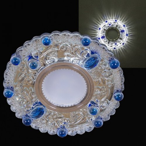 Точечный светильник 14339-9.0-001LD MR16+LED3W WT+BL Точечный светильник 14339-9.0-001LD MR16+LED3W WT+BL