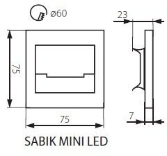Подсветка ступеней лестницы SABIK 32490