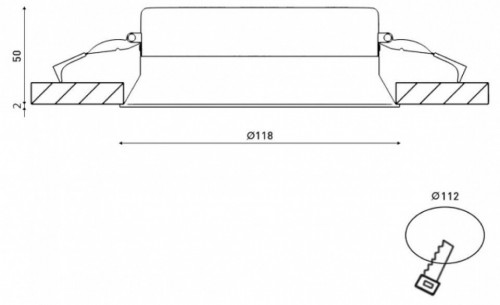 Встраиваемый светильник DesignLed WL-BQ 00-00003127