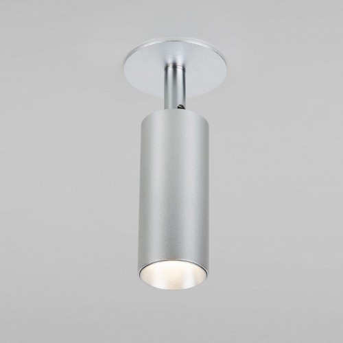 Встраиваемый светодиодный спот Elektrostandard Diffe 25039/Led серебряный a058219
