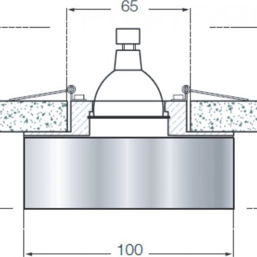 Точечный светильник Downlight DL139CH/Gray