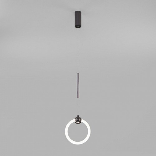 Подвесной светодиодный светильник Eurosvet Rim 90165/1 черный жемчуг Подвесной светодиодный светильник Eurosvet Rim 90165/1 черный жемчуг