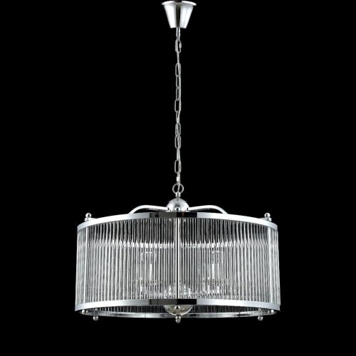 Подвесная люстра Crystal Lux Tadeo SP6 D600 Chrome/Transparente
